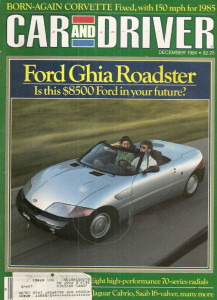 CAR & DRIVER 1984 DEC - BITTER, TVR TASMIN 280i, VETTE